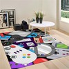 Gamepad Controller Rug for Kids' Playroom Decoration with Non-Slip Crystal Material