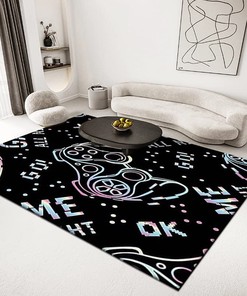 Gamer Boys' Doormat with Video Controller Print - Funny Floor Mat with T-Shirt, Hoodie, Sweatshirt Game room decor rug