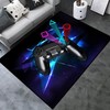 Gamer Boys' Game Room Non-Slip Polyester Mat - Video Games Mat Home Decoration with Large Game Consoles Carpet