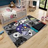 Gamer Boys' Gamepad Doormat for Bedroom or Playroom - Non-Slip Sofa Floor Rug With T-Shirt, Hoodie, Sweatshirt Game room decor rug