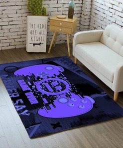 Gamer Level Up Floor Rugs for Living Room or Boys' Bedroom - Gaming Decor Sofa Floor Mats