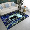 Gamer Room Explosive Painting Yellow Gaming Decor Carpet - Gamepad Area Rugs for Living Room