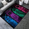 Gamer Rug for Bedroom: Large Non-Slip Polyester Mat for Personalized Home Decor in Video Game Enthusiasts' Room