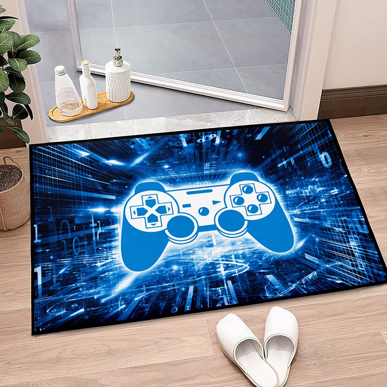Gamer Rugs for Bedroom Boys - Video Gaming Rug Controller Carpet - Large Non-Slip Game Area Rug - Image 2