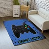 Gamer T-Shirt with Personalized Name: Non-Slip Area Rug with 3D Printed Gamepad and Controller Design