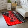 Gamer Teen Area Rug - Red 3D Gamepad Carpet for Boys Bedroom/Living Room