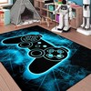 Gamer Video Game Area Rug for Boys Room Decor with Controller Player