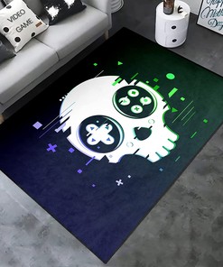 Gamer Video Gamepad Rugs for Boys - Large Area Rug for Living Room/Playroom