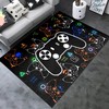 Gaming Area Rug for Boys - Gamepad Carpet for Teens Playroom, Kid's Bedroom - Large Printed Rug