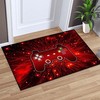 Gaming Carpets - Red Gamepad Area Rugs for Boys Bedroom/Living Room