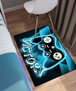 Gaming Carpets for Cool Game Style Home Decor Controller Gamepad Doormats with Large Game Room Rug