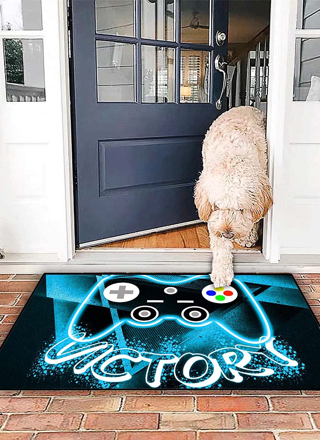Gaming Carpets for Cool Game Style Home Decor Controller Gamepad Doormats with Large Game Room Rug - Image 3