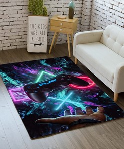Gaming Controller T-Shirt for Boys: Non-Slip Area Rug with 3D Printed Controller and Gamepad Design