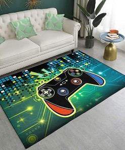 Gaming Floor Mat for Boys and Men's Game Room or Kitchen