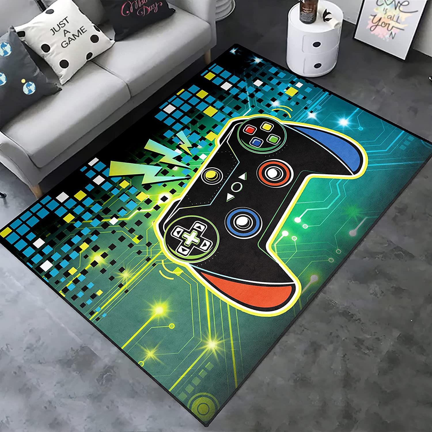 Gaming Floor Mat for Boys and Men's Game Room or Kitchen - Image 2