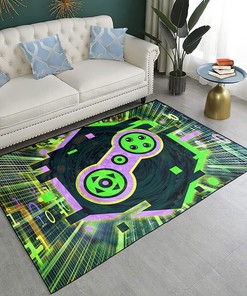 Gaming Floor Rugs for Bedroom or Living Room - Video Game Gamepad Printed Sofa Mats