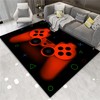Gaming Modern Area Rug - Non-Slip Carpet with Unique Gamepad Design for Living or Bedroom Perfect Home Decor for Gamer Room