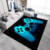 Gaming Pattern Area Rug for Boys Room Decor - Non-Slip Gamer Rug