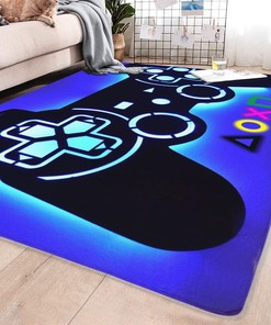 Gaming Room Area Rug for Video Gamers - Ideal for Living Room and Bedroom