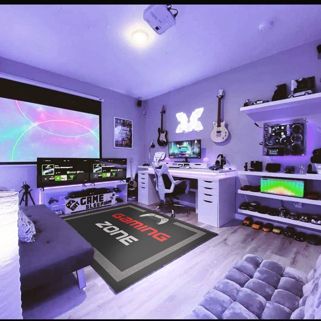Gaming Room Decor for Gamer T-Shirt, Hoodie, Sweatshirt: Washable Video Game Rug - Image 2