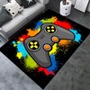 Gaming Room Sofa Floor Rugs - Non-Slip Polyester Carpets for Large Game Area with Gamer Boys' Video Games Mat