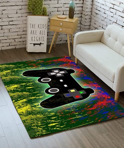Gaming Rug for Kids Boys - 3D Printed Large Area Rug for Game Room