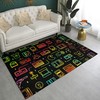 Gaming Rugs for Boy's Bedroom with Non-Slip Floor Mat and Gamer Design