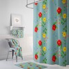 Garden Dahlia Floral Shower Curtain or Bath Set for Nature Lovers