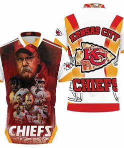 Gear Up for Kansas City Chefs Logo Afc West Division Champions Super Bowl 2021 in 3D All Over Print Polo Shirt