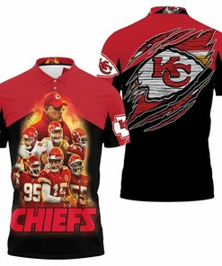 Gear Up for Kansas City Chiefs Afc West Division Champions 2021 Super Bowl on 3D All Over Print Polo Shirt