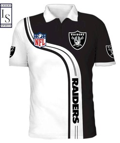 Gear Up for the Game with a Las Vegas Raiders NFL Polo Shirt Featuring Breathable Fabric