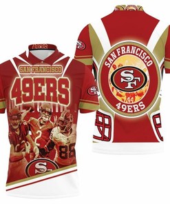 Gear up for the Super Bowl with the San Francisco 49ers 3D All Over Print Polo Shirt