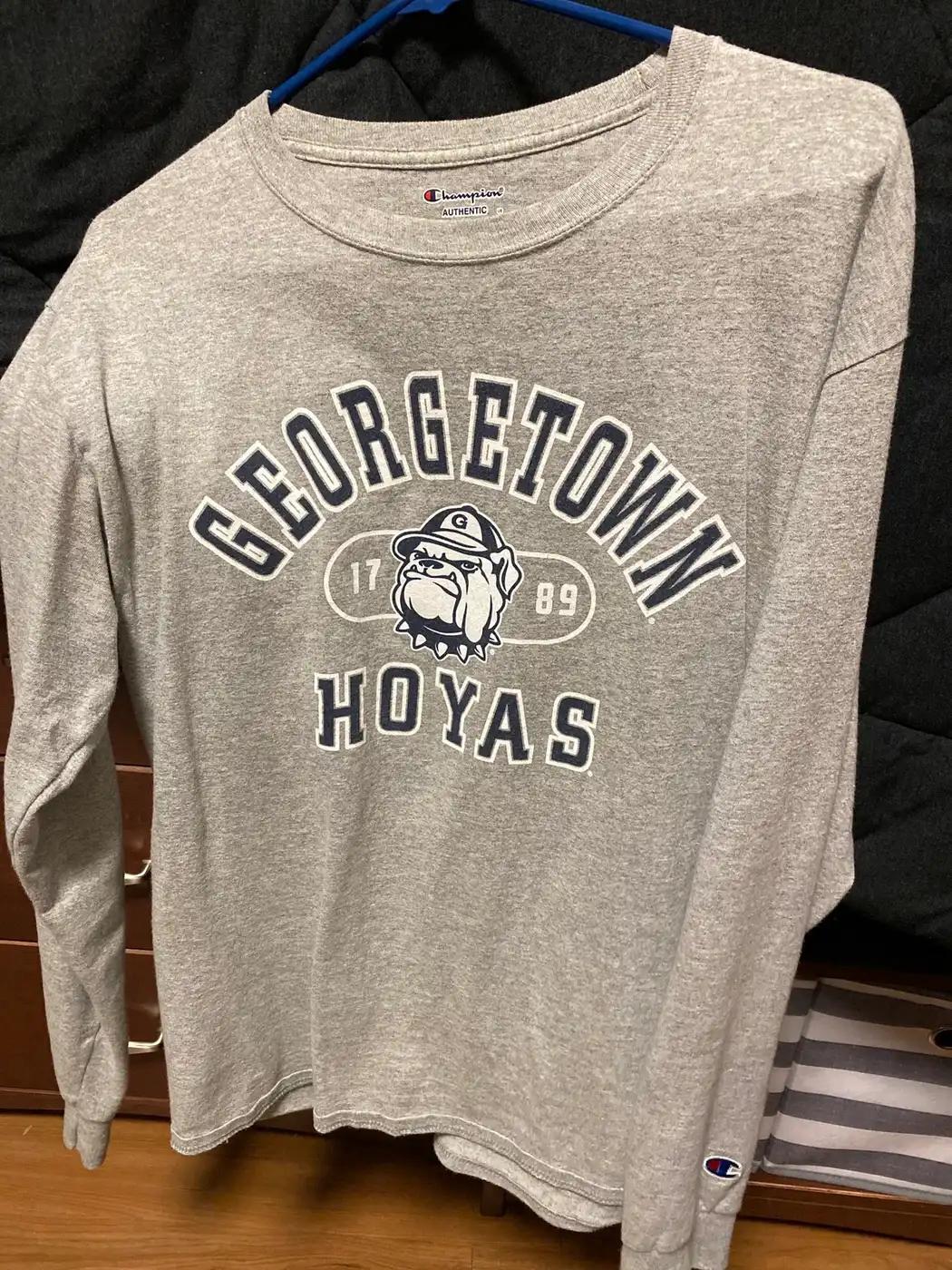 Georgetown Hoyas Grey T-Shirt Sweatshirt Hoodie American Football Gifts Lover