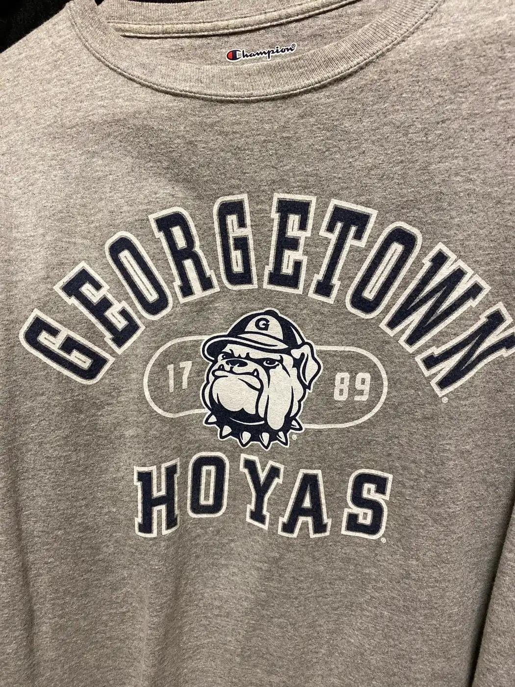 Georgetown Hoyas Grey T-Shirt Sweatshirt Hoodie American Football Gifts Lover - Image 2