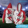 Georgia Bulldogs Thunder Custom Name 3D Hoodie Perfect for Bulldogs Fans