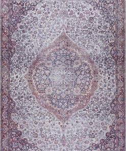 Georgia Collection Cael Machine Washable Area Rug - Oriental Persian Floral Faded Style