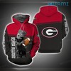 Georgia Football Groot Football Helmet 3D Hoodie Perfect for Bulldogs Fans