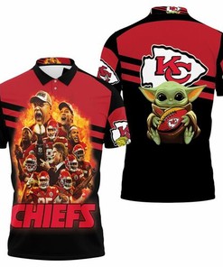 Get Excited for Super Bowl 2021 with this Master Yoda Kansas City Chiefs Logo 3D Polo Shirt