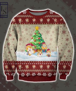 Get Festive with the Guinea Pig Snow Ugly Christmas Sweater Polo Shirt
