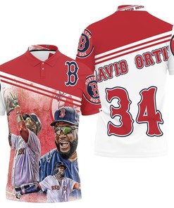 Get Game Ready with This David Ortiz 34 Boston Red Sox Polo Shirt All Over Print Shirt 3D T-Shirt