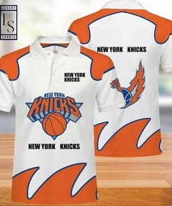 Get Game-Ready with This NBA Basketball Polo Shirt for New York Knicks Fans