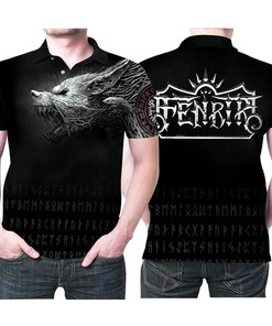 Get In Touch With Your Inner Viking With This Fenrir Giant Wolf Norse Mythology 3D All Over Print Polo Shirt