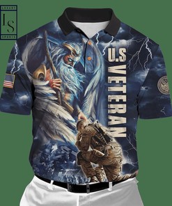 Get Motivated with US Veteran Zeus and The Solider Unisex Polo Shirt