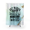 Get Naked Shower Curtain with Funny Design - Perfect for Bathroom Decor & Boyfriend Gift