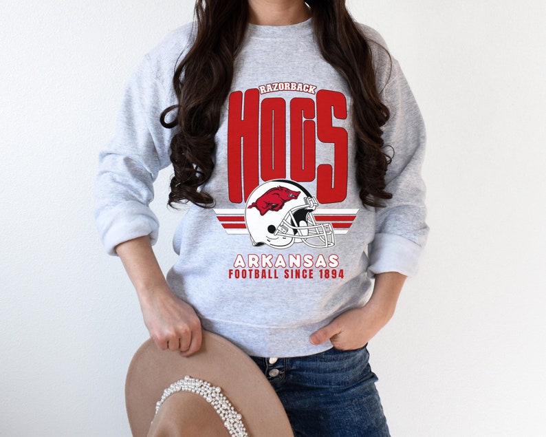 Get Ready For Gameday With Arkansas Football Apparel Razorback Sweatshirt, Crewneck, Hoodie, And More