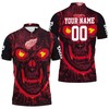 Get Spooky And Personalized With Our Detroit Red Wings Nhl Fan 3d Skull Demon Polo Shirt All Over Print Shirt 3d T-shirt