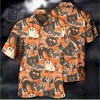 Get Spooky with the Halloween Scaredy Cat Hawaiian Shirt