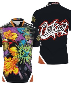 Get This Super Awesome Outkast Atliens Super Power Polo Shirt with All Over Print