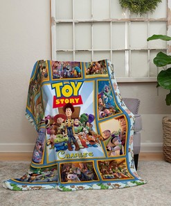 Get Wrapped Up in Personalized Toy Story Blanket - Great for Halloween and Birthday Gifts