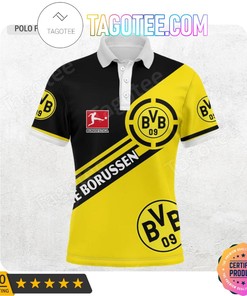Get Your Black and Yellow Fix with Borussia Dortmund's Die Borussen Polo Shirt.